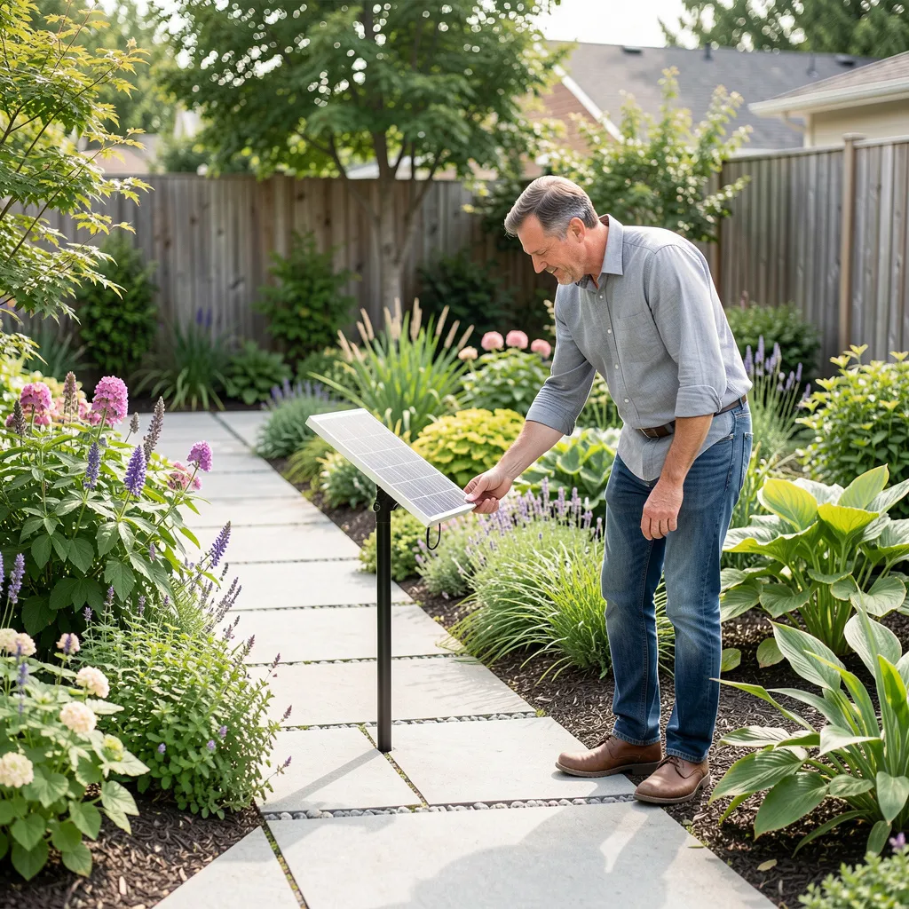 Stakes along a curved path
